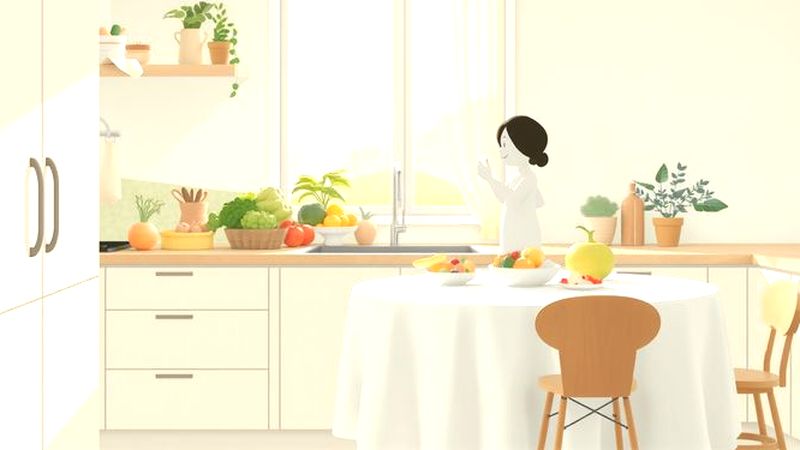Una cocina serena y nutritiva transmite calma