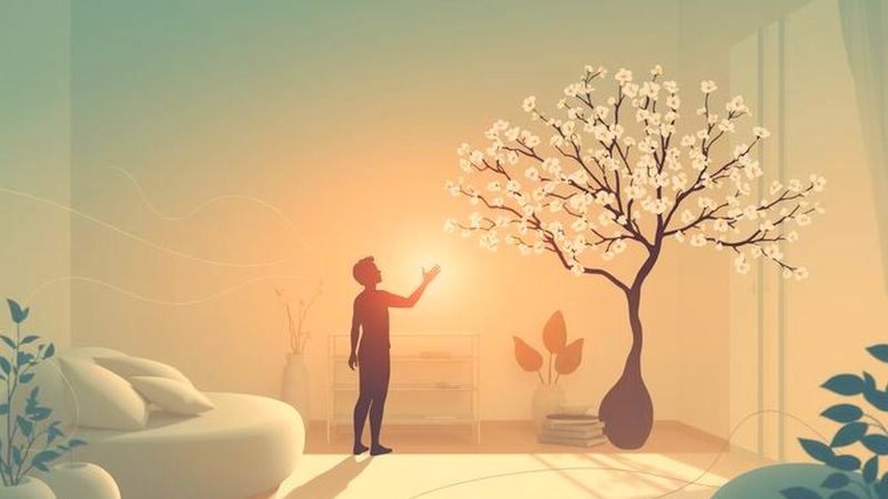 La ilustración evoca crecimiento tranquilo y control