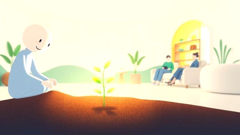 Un ser cultivaba serenidad en armonía