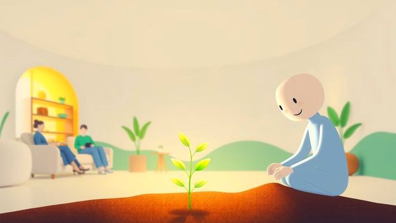 Un ser cultivaba serenidad en armonía