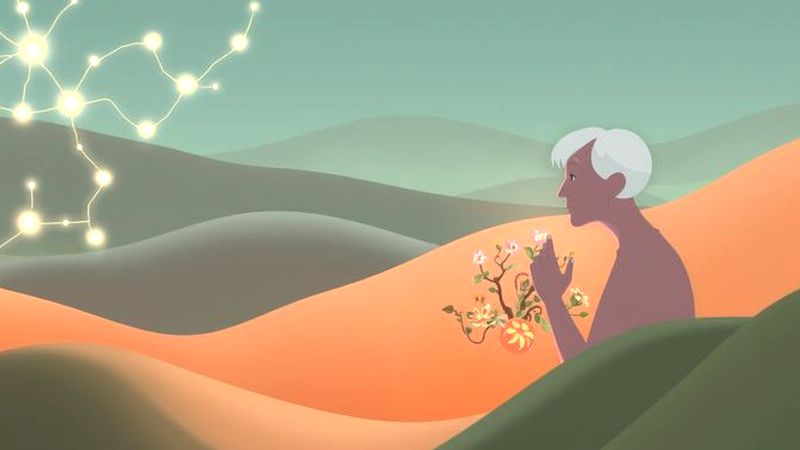 Evolución humana consciente en un paisaje orgánico