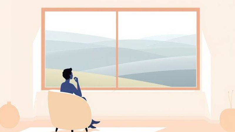 Un ser contemplativo se encuentra en calma