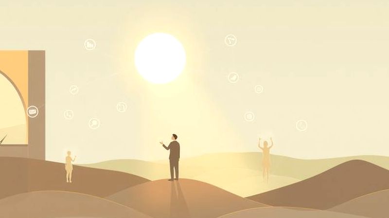 Un ser solitario busca la armonía interior